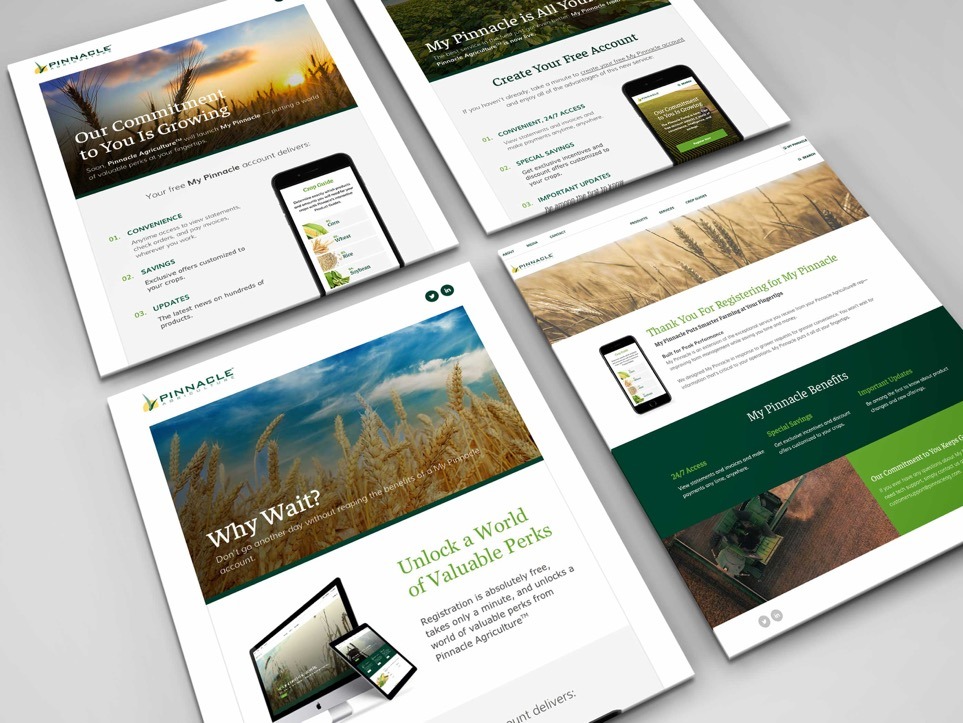 Pinnacle Agriculture e-commerce website and launch campaign